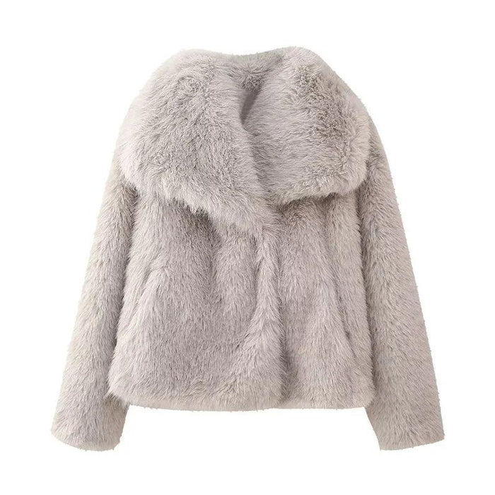 Elegant Creamy White Fur Jacket: The Ultimate Winter Fashion Statement