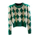 Autumn Splendor Diamond Embellished Sweater | Korean Fashionista's Delight