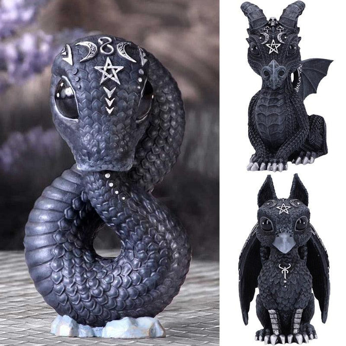 Fantasy Resin Mythical Creatures Collection: Enchanting Figurines for Elegant Home Decor