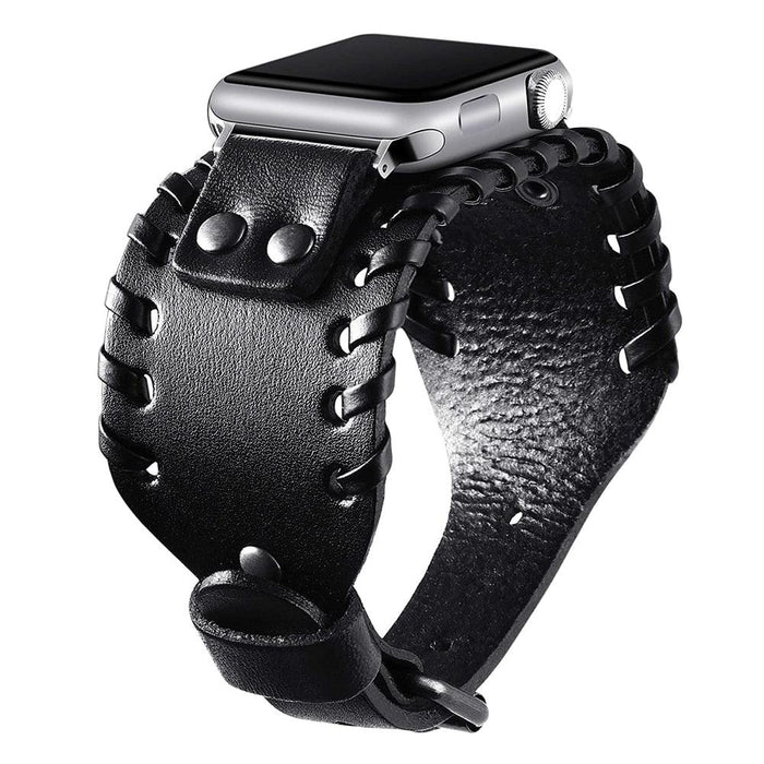 Timeless Calf Leather Apple Watch Band - Classic Vintage Charm