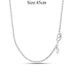 Elegant Customizable 925 Silver O Pendant Necklace for Women - Essential Minimalist Accessory