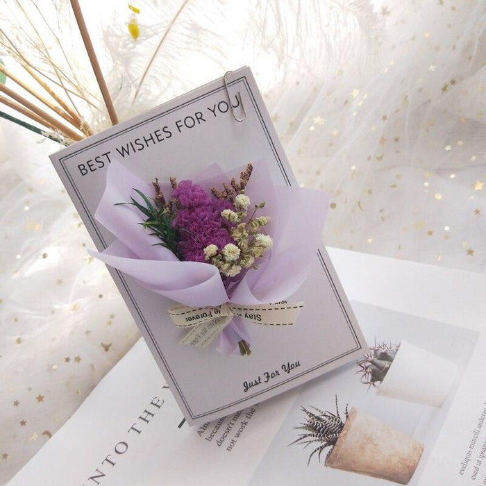 Delightful Miniature Dried Flower Arrangement for Home Decor and Gifting