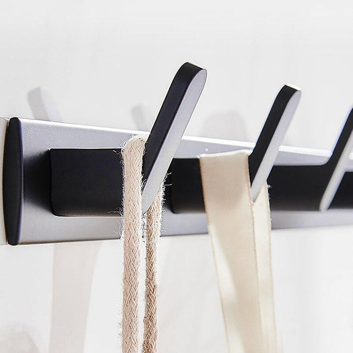 Over-the-Door Aluminum Hook Organizer: Stylish Storage Solution for Kitchen and Bathroom