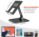 Adjustable Ergonomic Metal Stand for Phones and Tablets - Optimize Your Device Interaction