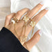 Golden Heart Ring Collection: Vintage Sophistication & Modern Appeal - Timeless Elegance for Your Jewelry Box