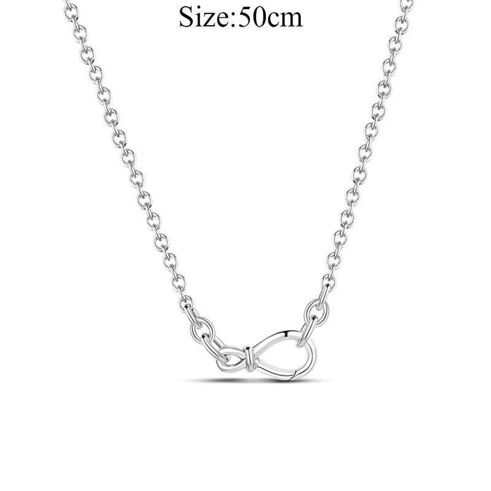 Chic Personalized 925 Silver O Pendant Necklace for Women - Minimalist Jewelry Must-Have