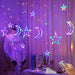 Twinkling LED Star Lamp Curtain Garland Fairy String Lights for Magical Festive Ambiance