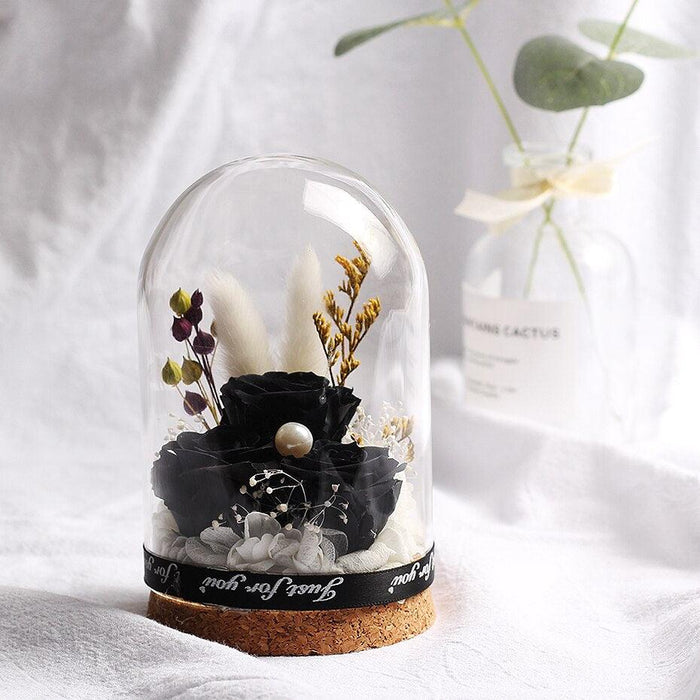 Timeless Blossom - Captivating Rose Preserved in Glass Dome