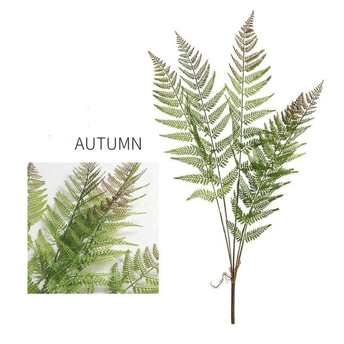 Nordic Serenity: Luxurious Faux Fern Leaf Plant for Elegant Home Styling