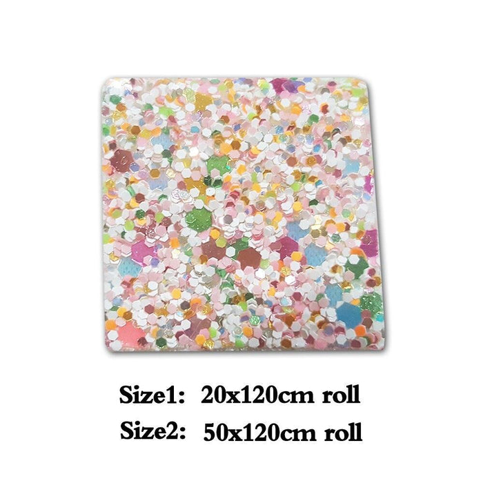 Sparkling Sequin Fabric Roll for Eye-Catching DIY Creations and Accessories