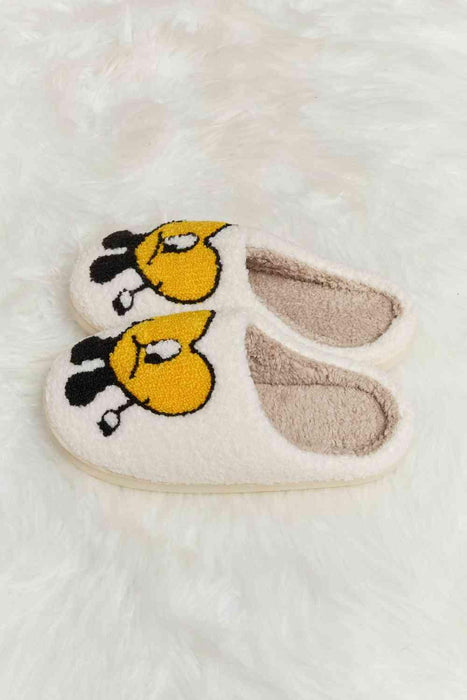 Charming Heart Print Plush Fleece Slippers - Indulge in Cozy Bliss