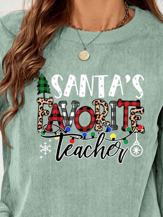 Holiday Spirit Teacher Cozy Sweatshirt