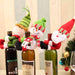 Charming Gnome-Themed Wine Bottle Cover for Holiday Cheer