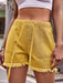 Chic Frayed Hem Drawstring Denim Shorts: Your Summer Essential