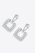 Radiant 1.68 Carat Lab-Grown Diamond Sterling Silver Drop Earrings