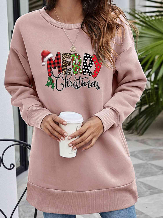 "Joyful Greetings" Christmas Graphic Holiday Sweatshirt