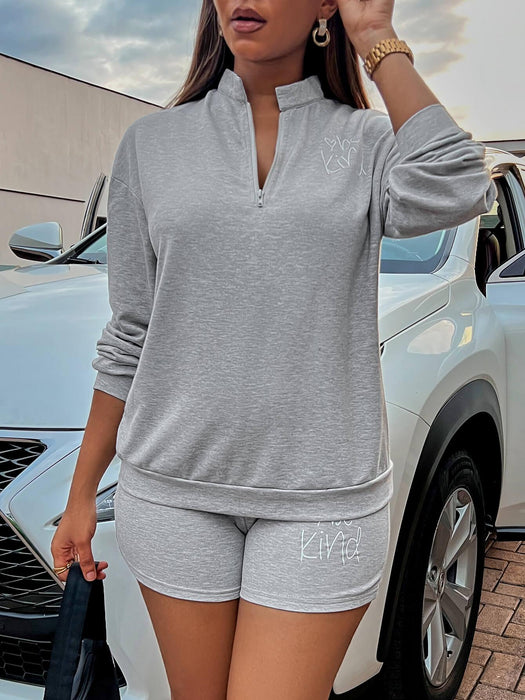 Be Kind Comfort Duo: Graphic Sweatshirt & Shorts Set