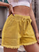 Chic Frayed Hem Drawstring Denim Shorts: Your Summer Essential