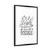 Elegant Eco-Friendly Matte Canvas Print with Black Pinewood Frame