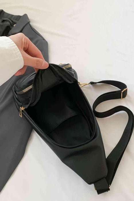 Elegant PU Leather Crossbody Sling Bag