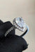 Elegant Teardrop Moissanite Cluster Ring - A Classic Touch of Luxury