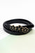 Chic Floral Accent Faux Leather Waist Belt