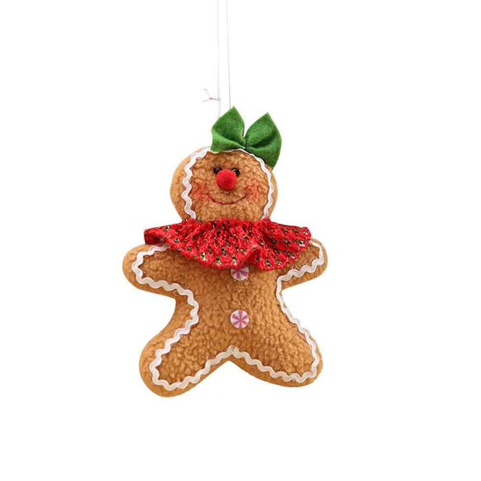 Festive Gingerbread Man Holiday Decor - Quirky Christmas Bauble