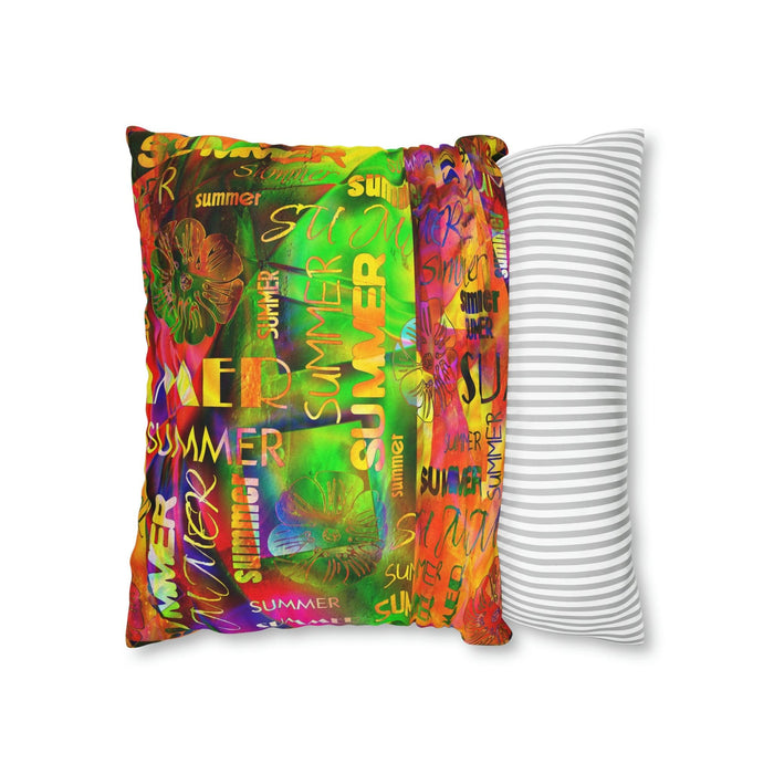 Customizable Summer Retreat Square Cushion Cover - Redefine Your Home Decor