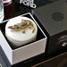 Ivory Crocodile Ceramic Candle with Charnel Aroma - White Croco Candle for Luxurious Ambiance