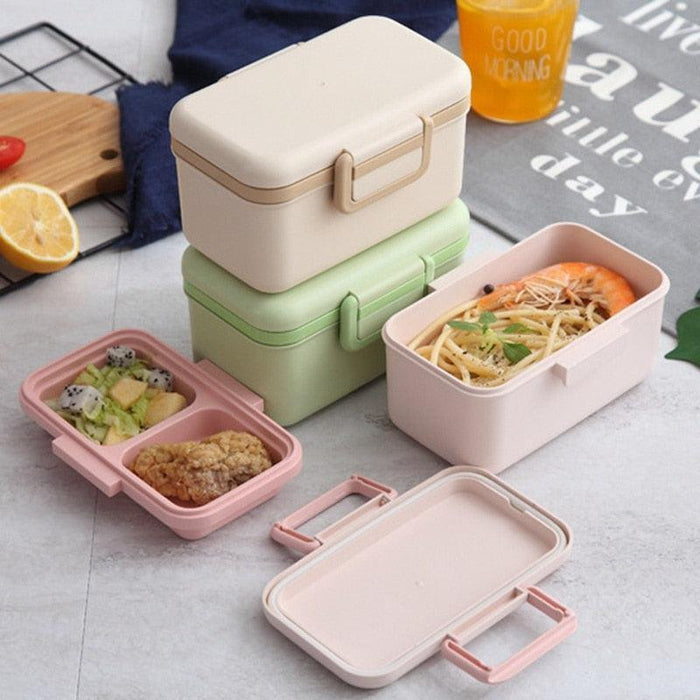 Bamboo Meal Prep Bundle: Sustainable Lunch Box with Microwave-Safe Properties