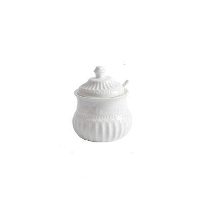Butterfly Charm Ceramic Spice Jar Set with Spoon and Lid