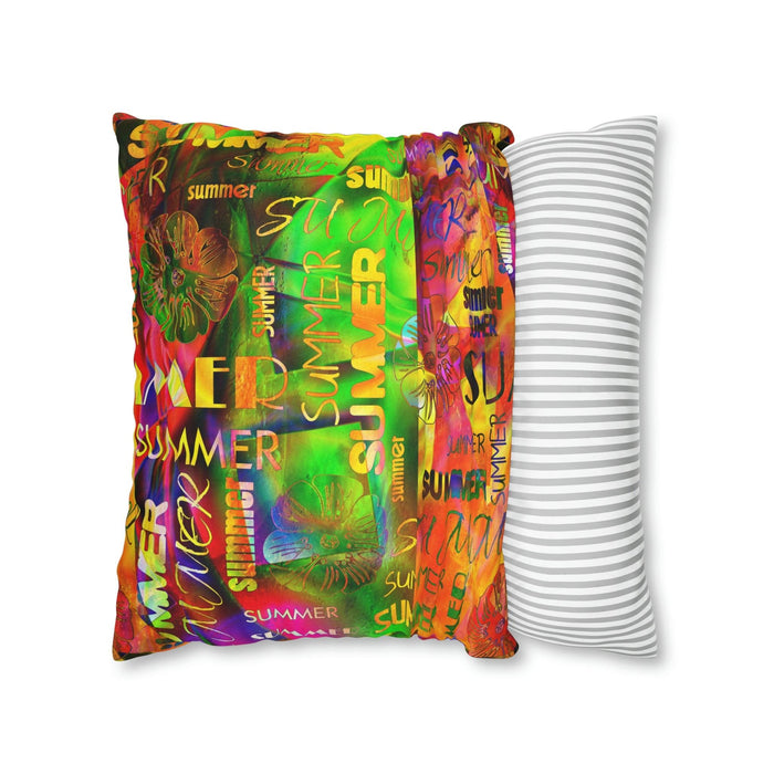 Customizable Summer Retreat Square Cushion Cover - Redefine Your Home Decor