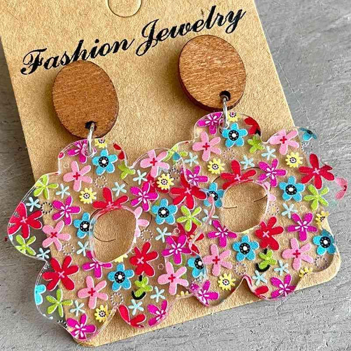 Floral-Inspired Acrylic Dangle Earrings: Chic Style and Care Guide