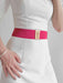 Chic Elastic Belt with Sleek Alloy Buckle - A Stylish Addition for Any Ensemble