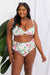 Floral Elegance High-Rise Two-Piece Swim Set