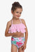 Sunny Shores Ruffled Halter Swimsuit Ensemble