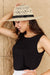 Sun-Kissed Elegance: Stylish Lace-Trimmed Straw Hat for Women