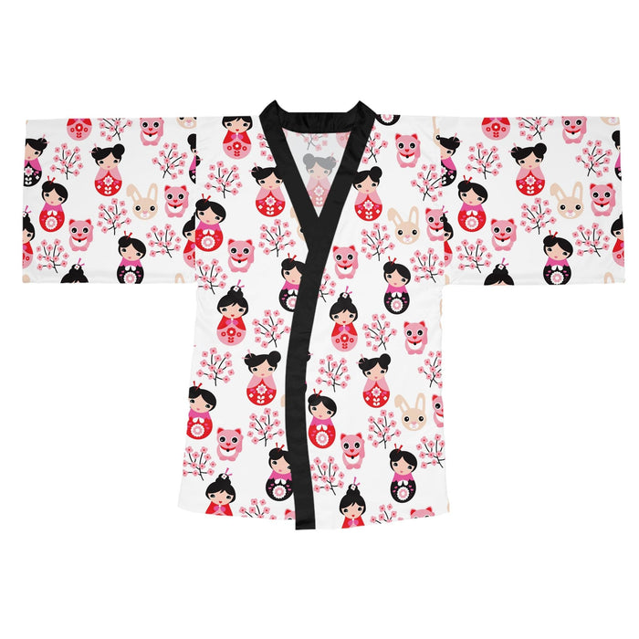 Elegant Geisha Bell Sleeve Kimono Robe