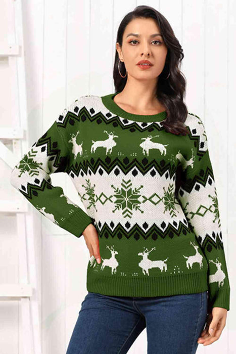 Reindeer Motif Knitted Jumper for Ultimate Comfort and Style