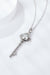 Elegance Unlocked: 1 Carat Lab-Diamond Sterling Silver Pendant Necklace