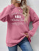 Cozy Oversized Polyester Round Neck Sweatshirt for Ultimate Comfort