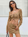 Chic Lace-Up Two-Piece Crop Top and Skirt Set for Effortless Style