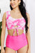 Pink Tie-Dye Retro High-Waisted Bikini Set - Marina West Swim Sanibel Crop Top & Bottoms