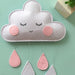 Whimsical Nordic Cloud Raindrop Wall Hanging Ornaments for Children's Room Transformation