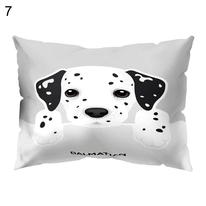 Whimsical Cartoon Dog Cushion Cover for Cheerful Home Styling