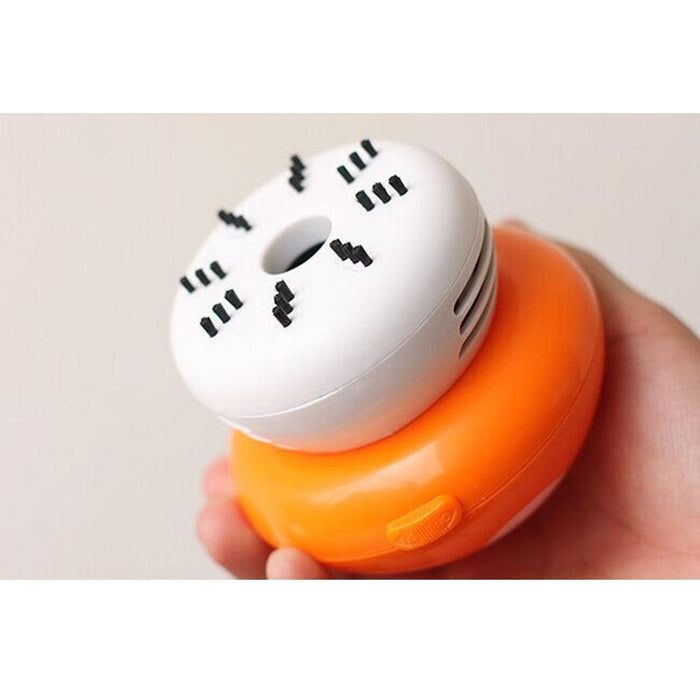 Charming Mushroom Shaped Mini Dust Vacuum - Adorable and Portable Cleaning Companion for Home, Office, and Vehicle