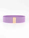 Chic Elastic Belt with Sleek Alloy Buckle - A Stylish Addition for Any Ensemble