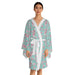 Cherry Blossom Elegance Kimono Robe with Flowing Sleeves and Stylish Belt