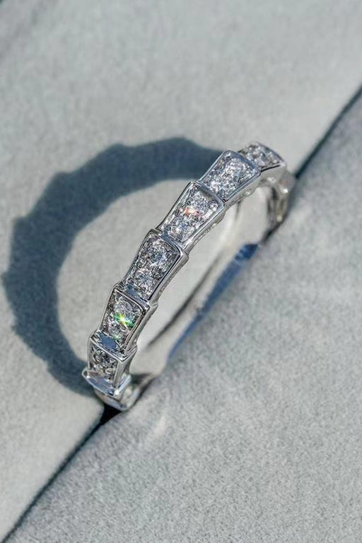 Timeless Brilliance: Exquisite 3 Carat Moissanite Ring in Elegant Platinum Setting