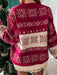 Cozy Snowflake Pattern Sweater with Relaxed Fit